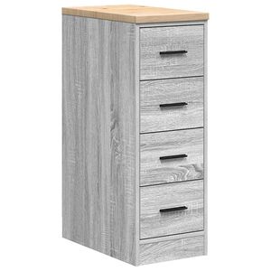 vidaXL Dulap depozitare garaj gri Sonoma 30x51x85 cm