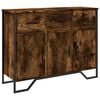 vidaXL Dulap, stejar fumuriu, 97x32,5x74,5 cm, lemn prelucrat