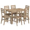 vidaXL Set mobilier de bucătărie, 7 piese, lemn masiv de acacia