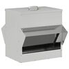 vidaXL Feeder pentru pui Argintiu 40,5 x 45 x 41 cm Oțel Galvanizat