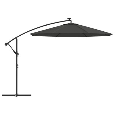 vida XL Pânză de schimb umbrelă de soare consolă, antracit, 350 cm