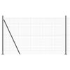 vidaXL Gard cu St&acirc;lp Gri 1,6 x 10 m Oțel și PVC