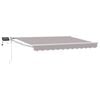 vidaXL Marchiză retractabilă manuală cu led-uri 3 x 2,5 m