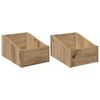 vidaXL Cutie pentru LP-uri 2 buc. Stejar Artizanal 23 x 33 x 16 cm