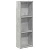 vidaXL Dulap de perete pentru baie cu raft Gri Beton 20 x 10 x 60,5 cm