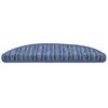 vidaXL Mochete autocolante pentru scară 15 pcs albastru 56 x 17 x 3 cm