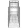 vidaXL Coșuri gabion arcuite 2 buc, 300x50x80/100 cm, fier galvanizat