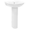 vidaXL Chiuvetă de baie cu piedestal, alb, 520x440x190 mm, ceramică