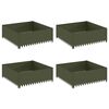 vidaXL Margine pentru gazon 4 buc. 100 x 100 x 35 cm Oțel