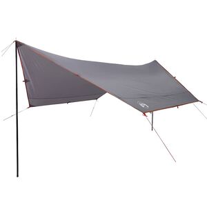 vidaXL Prelată de camping, gri și portocaliu, 430x380x210 cm, impermeabilă