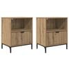 vidaXL Dulap de noapte 2 pcs stejar artizanal 49 x 36 x 61 cm