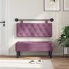 vidaXL Cap de pat suspendat Pe perete Violet 110 x 55 x 7 cm Catifea