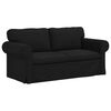 vidaXL Set de canapea 2 pcs Negru 175 x 82 x 80 cm țesătură