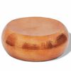 vidaXL Măsuță de cafea, aluminiu bătut la ciocan, culoare cupru/alamă