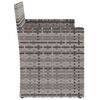 vidaXL Bancă de grădină cu perne, gri, 105 cm, poliratan