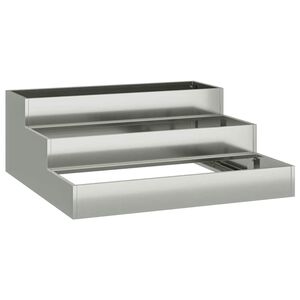 vidaXL Vază pentru Grădină Argintiu 90 x 90 x 35 cm Oțel Galvanizat
