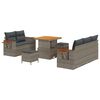 vidaXL Set de canapele pentru grădină 8 pcs Gri poliratan