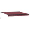 vidaXL Copertina retractabilă manual, vișiniu, 400x300 cm