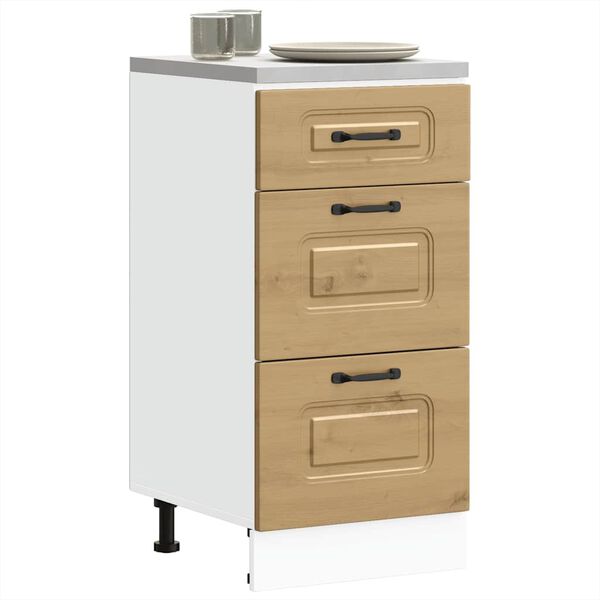 vidaXL Dulap de bază de bucătărie &bdquo;Kalmar&rdquo; stejar artizanal lemn