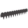 vidaXL Margine pentru gazon 10 buc. 103 x 20 cm Oțel Negru