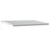 vidaXL Copertină retractabilă antracit/alb, 5x3 m, textil/aluminiu