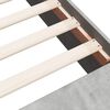 vidaXL Cadru de pat, gri beton, 135x190 cm, lemn prelucrat