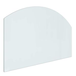 vidaXL Placă de sticlă pentru semineu Transparent 80 x 50 cm Sticlă
