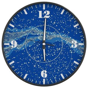 vidaXL Ceas de perete cu scale luminoase și indicatori albastru &Oslash;30 cm