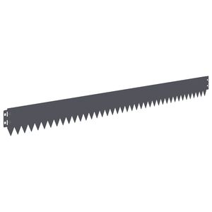 vidaXL Margine pentru gazon 10 pcs 103 x 10 cm Oțel Antracit