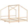 vidaXL Cadru pat pentru copii, 2x(90x200) cm, lemn masiv de pin