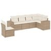 vidaXL Set canapele de grădină cu perne, 6 piese, bej, poliratan