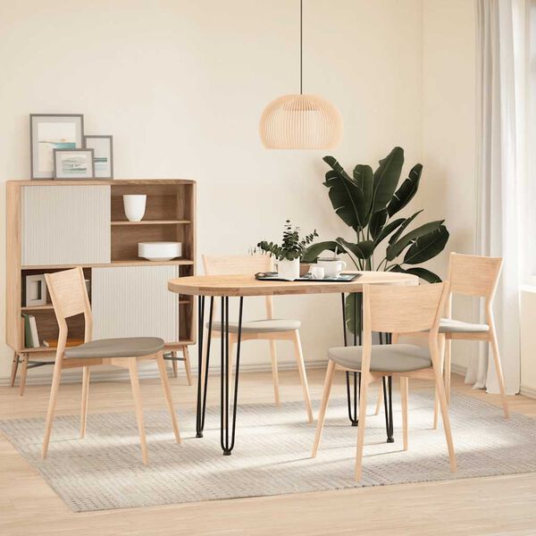 vidaXL picioare tip ac de păr pentru masă consolă, 4 buc., negru, 72 cm, oțel masiv