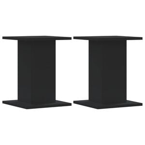 vidaXL Suporturi de plante 2 buc. negru 30x30x40 cm lemn prelucrat