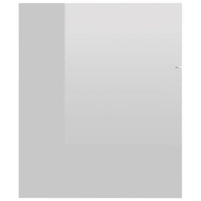 vidaXL Dulap de chiuvetă, alb extralucios, 60x38,5x46 cm, PAL