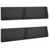 vidaXL Zid de sprijin 4 buc. 100 x 12 x 30 cm Oțel Negru