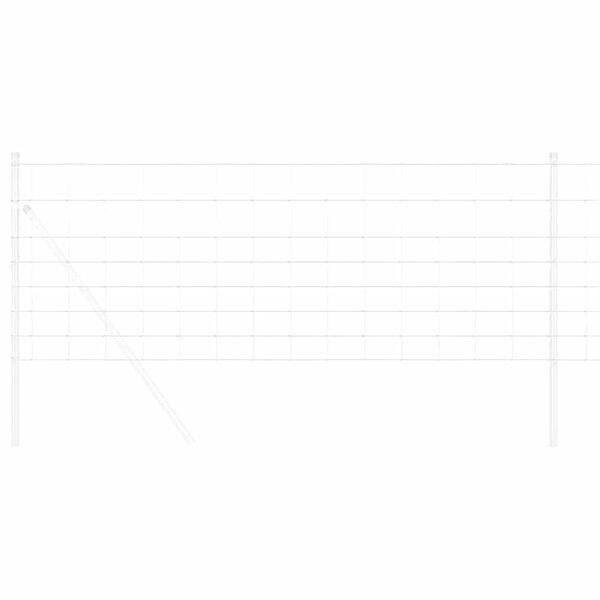 vidaXL Gard pentru c&acirc;mp Argintiu 50 x 0,8 m Oțel galvanizat