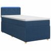 vidaXL Pat boxspring cu saltea albastru 80 x 200 cm Țesătură