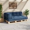 vidaXL Perna pentru canapea pe palet 3 pcs Indigo 120 x 80 x 38 cm