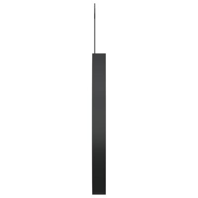 vidaXL Oglindă suspendată cu agățătoare, negru, 30 cm