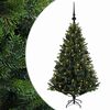 vidaXL Brad de Crăciun artificial cu globuri 120 cm 150 LED-uri
