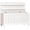 vidaXL Cutie de depozitare grădină, alb, 108x42,5x54 cm lemn masiv pin