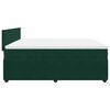 vidaXL Pat box spring cu saltea, verde &icirc;nchis, 180x200 cm, catifea