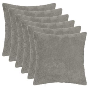 vidaXL Husă pentru pernă 6 buc. HEERLEN Gri deschis 30 x 30 cm