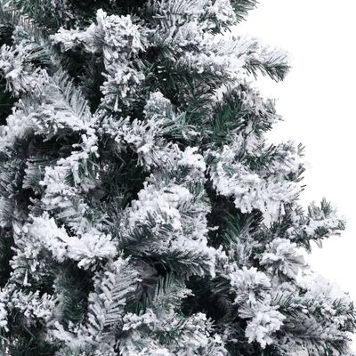 vidaXL Brad de Crăciun artificial cu zăpadă, verde, 120 cm, PVC