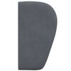vidaXL Ureche pentru Tăblie Gri Scurt 40 x 23 x 6 cm Catifea