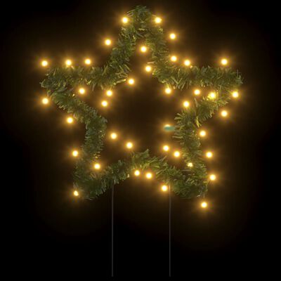 vidaXL Decor stele luminoase de Crăciun cu țăruși 3 buc. 50 LED 29 cm
