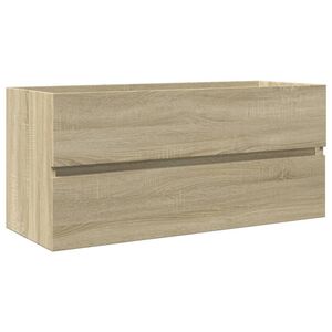 vidaXL Dulap chiuvetă baie stejar sonoma 100x38,5x45 cm lemn prelucrat