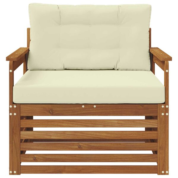 vidaXL Set de canapele de exterior Lemn de acacia solid și poliester