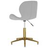 vidaXL Scaune de masă pivotante, 4 buc., gri deschis, catifea