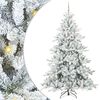 vidaXL Brad de Crăciun artificial cu ramuri articulare Alb 240 cm